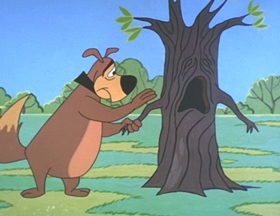 Screenshots from the 1962 Walter Lantz cartoon Careless Caretaker