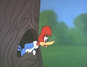 Screenshots from the 1962 Walter Lantz cartoon Careless Caretaker