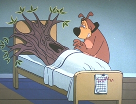 Screenshots from the 1962 Walter Lantz cartoon Careless Caretaker