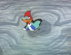 Screenshots from the 1962 Walter Lantz cartoon Careless Caretaker