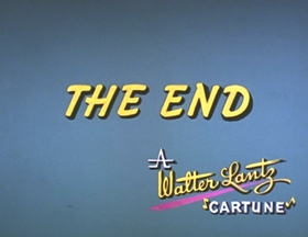 Screenshots from the 1962 Walter Lantz cartoon Careless Caretaker