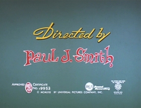 Screenshots from the 1962 Walter Lantz cartoon Careless Caretaker