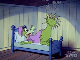 Screenshots from the 1962 Walter Lantz cartoon Little Woody Riding Hood