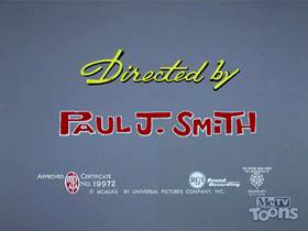 Screenshots from the 1962 Walter Lantz cartoon Little Woody Riding Hood