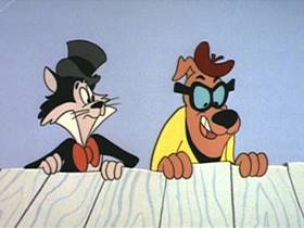 Screenshots from the 1962 Walter Lantz cartoon Corny Concerto