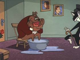 Screenshots from the 1962 Walter Lantz cartoon Corny Concerto