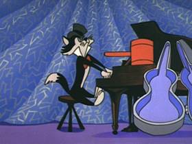Screenshots from the 1962 Walter Lantz cartoon Corny Concerto