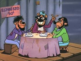 Screenshots from the 1962 Walter Lantz cartoon Corny Concerto