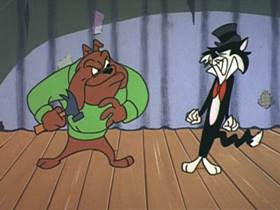 Screenshots from the 1962 Walter Lantz cartoon Corny Concerto