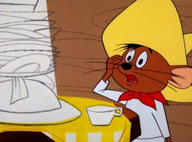 Screenshots from the 1962 Warner Bros. cartoon Mexican Boarders