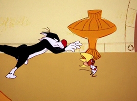 Screenshots from the 1962 Warner Bros. cartoon Mexican Boarders