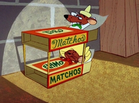 Screenshots from the 1962 Warner Bros. cartoon Mexican Boarders