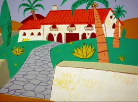 Screenshots from the 1962 Warner Bros. cartoon Mexican Boarders