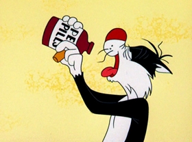 Screenshots from the 1962 Warner Bros. cartoon Mexican Boarders