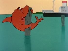 Screenshots from the 1962 Warner Bros. cartoon Bill of Hare