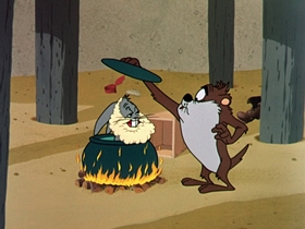 Screenshots from the 1962 Warner Bros. cartoon Bill of Hare