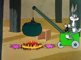 Screenshots from the 1962 Warner Bros. cartoon Bill of Hare