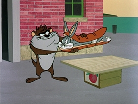 Screenshots from the 1962 Warner Bros. cartoon Bill of Hare