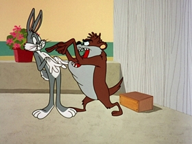 Screenshots from the 1962 Warner Bros. cartoon Bill of Hare