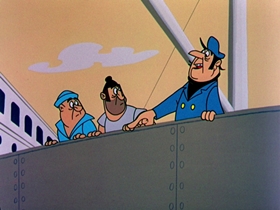 Screenshots from the 1962 Warner Bros. cartoon Bill of Hare