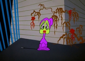 Screenshots from the 1962 Warner Bros. cartoon Martian Through Georgia