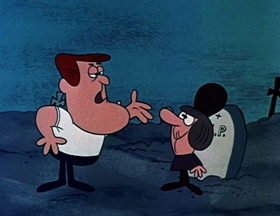 Screenshots from the 1962 Jay Ward Productions cartoon The Boy Who Couldn