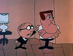 Screenshots from the 1962 Jay Ward Productions cartoon The Boy Who Couldn