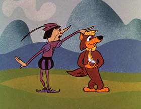 Screenshots from the 1962 Hanna-Barbera cartoon Slippery Slippers