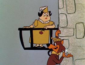 Screenshots from the 1962 Hanna-Barbera cartoon Slippery Slippers