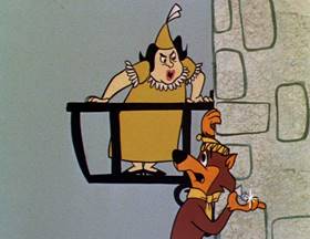 Screenshots from the 1962 Hanna-Barbera cartoon Slippery Slippers