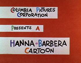 Screenshots from the 1962 Hanna-Barbera cartoon Slippery Slippers