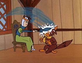 Screenshots from the 1962 Hanna-Barbera cartoon Slippery Slippers