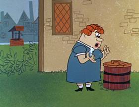 Screenshots from the 1962 Hanna-Barbera cartoon Slippery Slippers