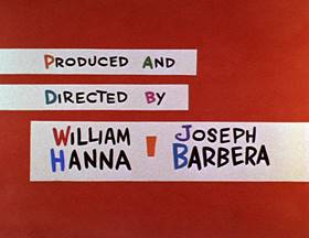 Screenshots from the 1962 Hanna-Barbera cartoon Slippery Slippers