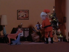 Screenshots from the 1963 Clokey Productions cartoon Santa Witch