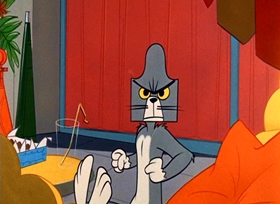 Screenshots from the 1963 MGM cartoon Penthouse Mouse