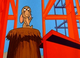 Screenshots from the 1963 MGM cartoon Penthouse Mouse