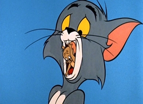 Screenshots from the 1963 MGM cartoon Penthouse Mouse