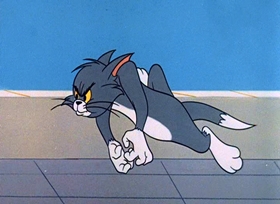 Screenshots from the 1963 MGM cartoon Penthouse Mouse