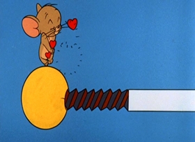 Screenshots from the 1963 MGM cartoon Penthouse Mouse