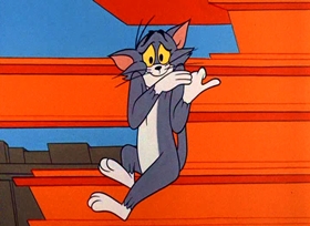 Screenshots from the 1963 MGM cartoon Penthouse Mouse