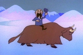 Screenshots from the 1963 Walter Lantz cartoon Case of the Cold-Storage Yegg