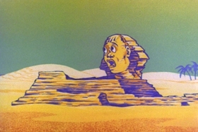 Screenshots from the 1963 Walter Lantz cartoon Case of the Cold-Storage Yegg