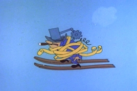 Screenshots from the 1963 Walter Lantz cartoon Case of the Cold-Storage Yegg