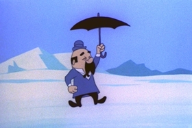 Screenshots from the 1963 Walter Lantz cartoon Case of the Cold-Storage Yegg