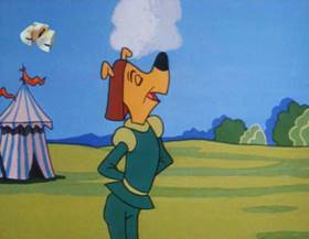 Screenshots from the 1963 Walter Lantz cartoon Robin Hoody Woody