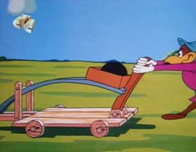 Screenshots from the 1963 Walter Lantz cartoon Robin Hoody Woody