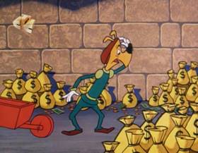 Screenshots from the 1963 Walter Lantz cartoon Robin Hoody Woody