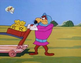 Screenshots from the 1963 Walter Lantz cartoon Robin Hoody Woody