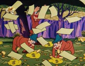 Screenshots from the 1963 Walter Lantz cartoon Robin Hoody Woody